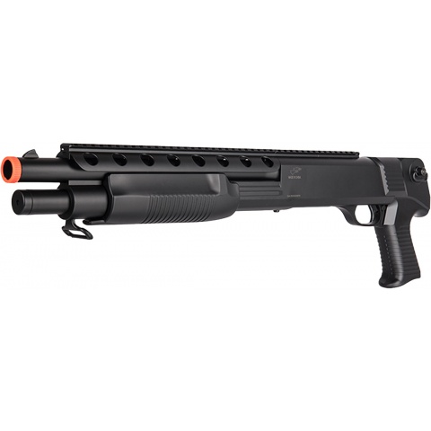 Double Eagle M309 Tactical Pump Action Springer Shotgun (Color: Black)