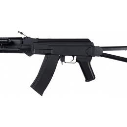 UK Arms Airsoft AK74 Spring Rifle w/ Flashlight & Laser - BLACK