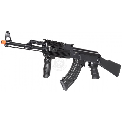 JG AK-47 Tactical RIS Full Metal Gearbox Airsoft AEG Rifle - BLACK
