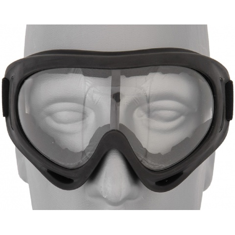 AMA Tactical Airsoft Safety Protective Lens Goggles - CLEAR