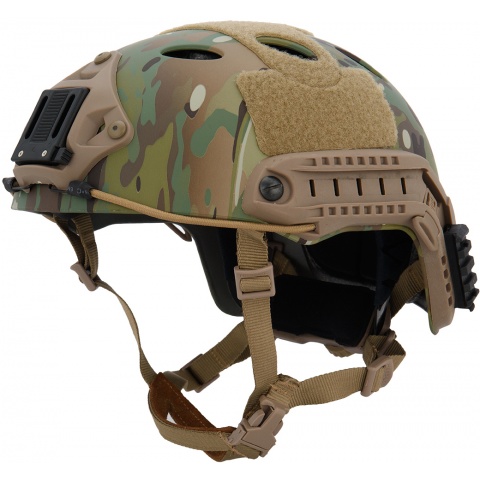 Lancer Tactical Airsoft PJ-Type Airsoft Helmet - CAMO (L/XL)