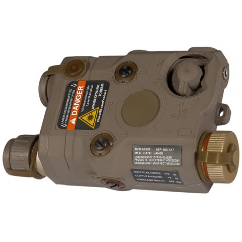 AMA PEQ-15 L.E.D. White Light/Red Laser - DARK EARTH