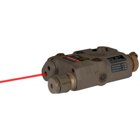 AMA PEQ-15 L.E.D. White Light/Red Laser - DARK EARTH