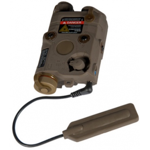 AMA PEQ-15 L.E.D. White Light/Red Laser - DARK EARTH