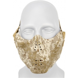 AMA Tactical Skull Lower Face Mask w/ Foam Padding - DESERT DIGITAL