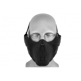 AMA Skull Lower Face Mask w/ Foam Padding - BLACK