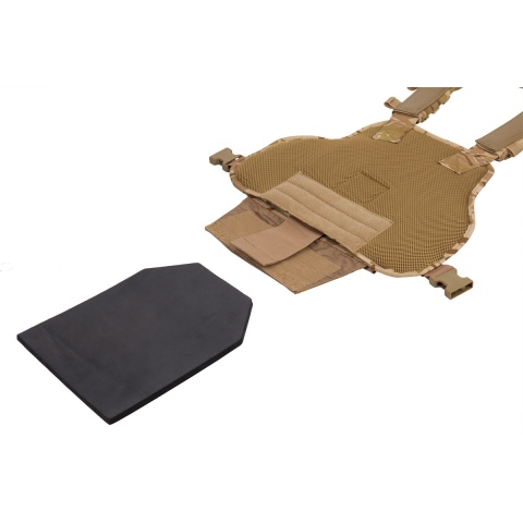 Lancer Tactical Airsoft MOLLE Ballistic Tactical Vest (Desert Camo)