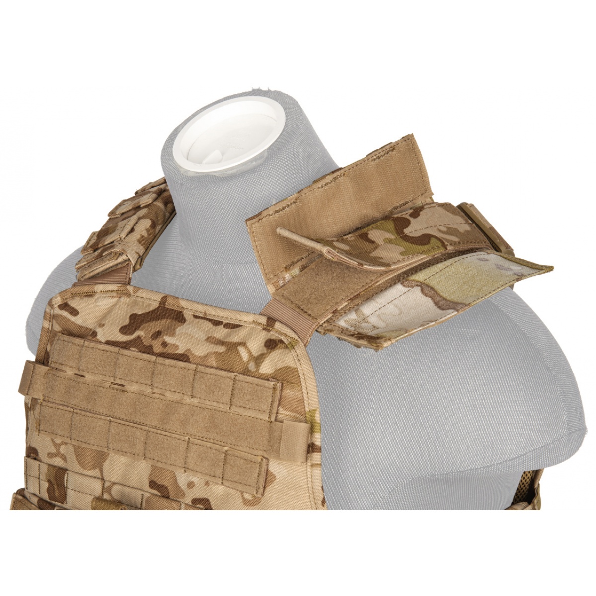 Lancer Tactical Airsoft MOLLE Ballistic Tactical Vest (Desert Camo