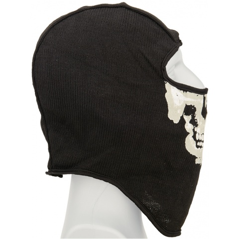AMA Tactical Airsoft Balaclava Skull Face Mask - BLACK