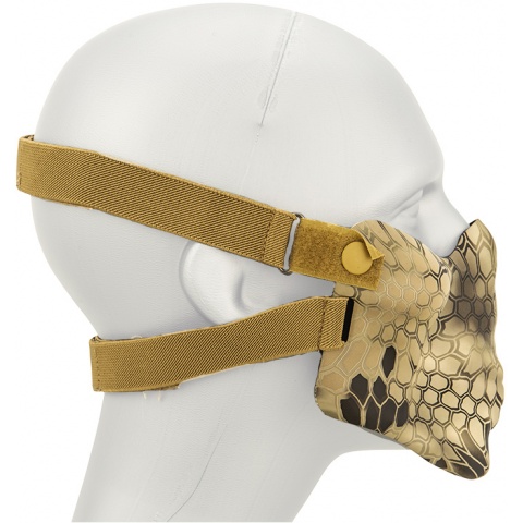AMA Tactical Airsoft Half Face Skull Mask - HLD