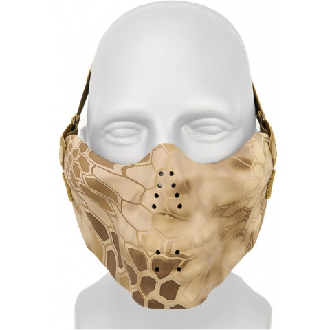 AMA Tactical Airsoft Half Face Skull Mask - NOM