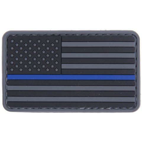 AMA Tactical Airsoft USA Flag PVC Patch - BLUE LINE