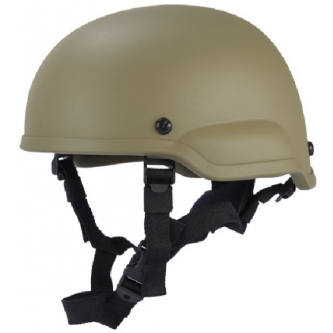 Lancer Tactical Airsoft Tactical Simple ACH MICH 2002 Helmet - TAN