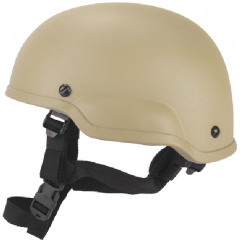 Lancer Tactical Airsoft Tactical Simple ACH MICH 2002 Helmet - TAN
