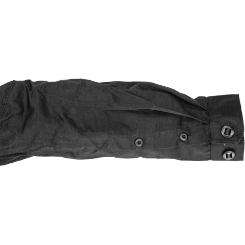 Lancer Tactical TLS HalfShell Combat Long Sleeve Shirt - BLACK