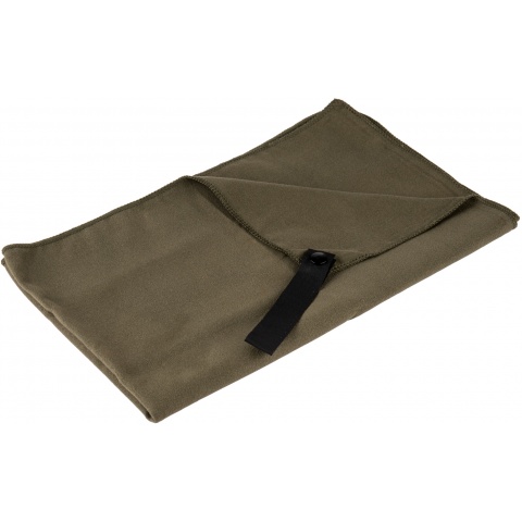 Lancer Tactical Microfiber Recreational Camping Towel - OD GREEN