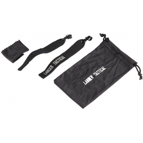 Lancer Tactical Polymer Outdoor Sporting Glasses - BLACK