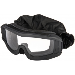 Lancer Tactical Airsoft Polycarbonate Safety Lens Goggles w/ UV400 Lens - BLACK