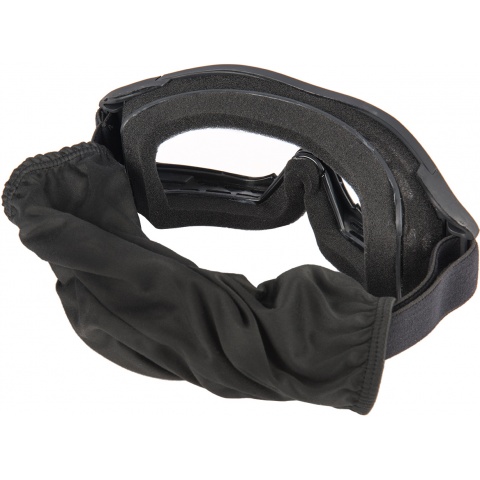 Lancer Tactical Airsoft Polycarbonate Safety Lens Goggles w/ UV400 Lens - BLACK