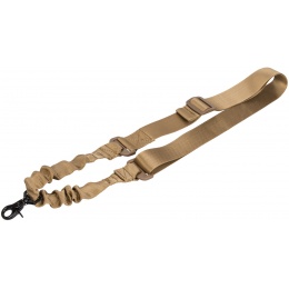 Lancer Tactical Airsoft Bungee Single Point Rifle Sling - TAN