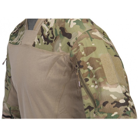 Lancer Tactical TLS HalfShell Combat Long Sleeve Shirt - CAMO