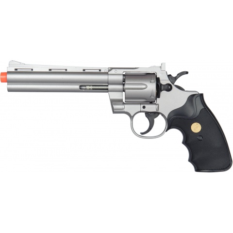 UK Arms Airsoft G36S Spring Revolver Pistol - Silver