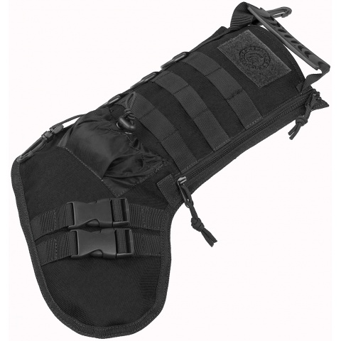 Lancer Tactical 600D Polyester Utility MOLLE Stocking - BLACK