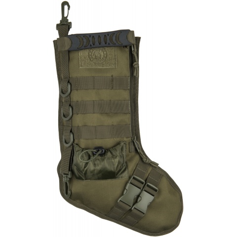 Lancer Tactical 600D Polyester Utility MOLLE Stocking - OLIVE DRAB