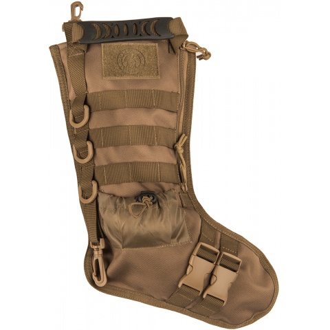 Lancer Tactical 600D Polyester Utility MOLLE Stocking - TAN