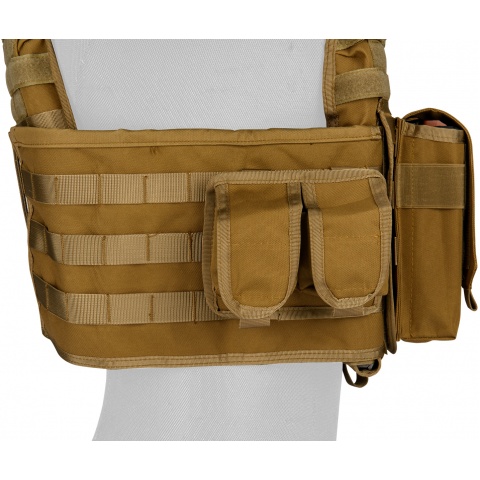 Lancer Tactical QR Tactical Airsoft Tactical Vest (Dark Earth)