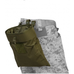 Lancer Tactical Nylon Large Foldable Dump Pouch - OD GREEN
