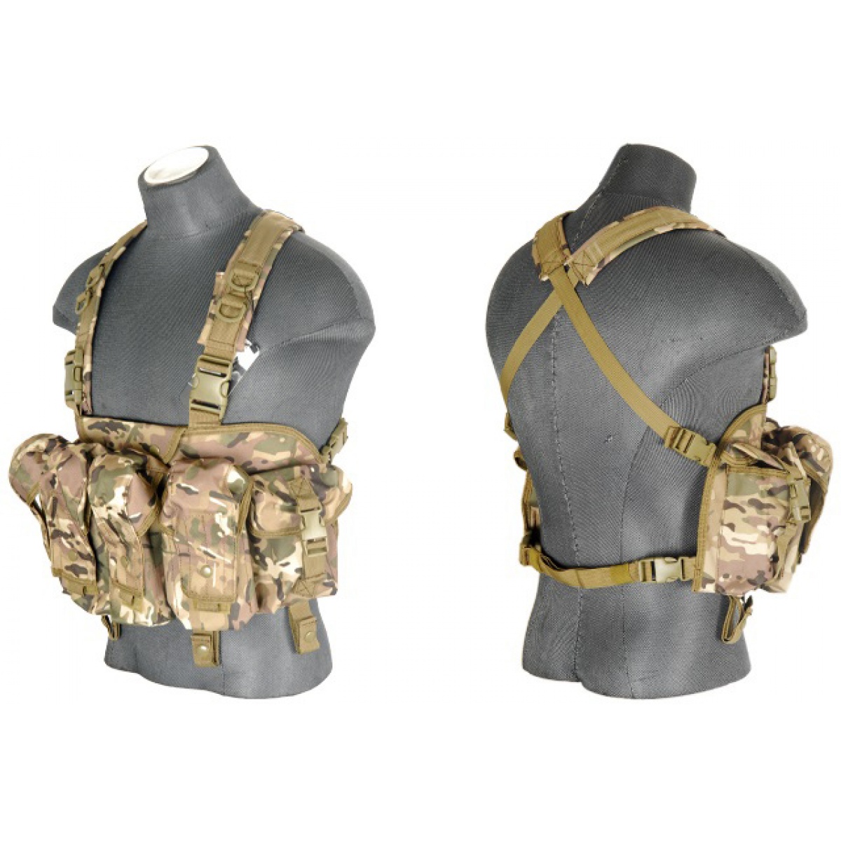 Lancer Tactical Airsoft Nylon AK Chest Rig CAMO Airsoft Megastore