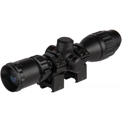 Lancer Tactical 3-9x32 AOL Metal Mil-Dot Rifle Scope - BLACK