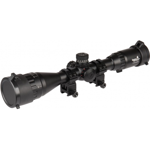 Lancer Tactical 3-12X40 AOL Red/Green/Blue Illuminated Scope (Color: Black)
