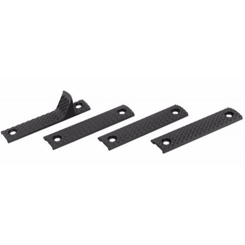 UK Arms Tactical Handguard 4-Piece Panel ABS Plastic Set - BLACK