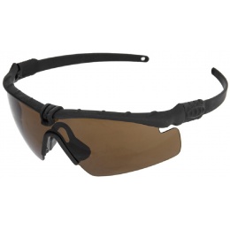 AMA Tactical Safety Shooting Glasses - TEA BROWN
