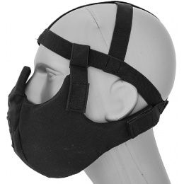 AMA Tactical V5 Conquerors Lower Face Mask - BLACK