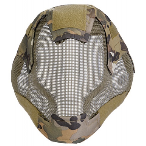 AMA Tactical V6 Strike Full Face Wire Mesh Mask - MODERN CAMO