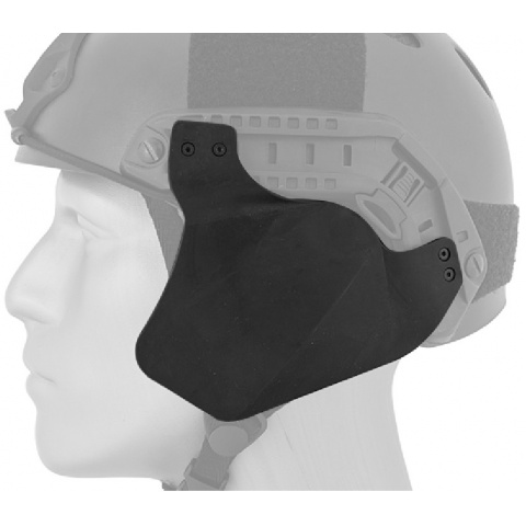 AMA Airsoft Helmet Rail Side Cover - BLACK