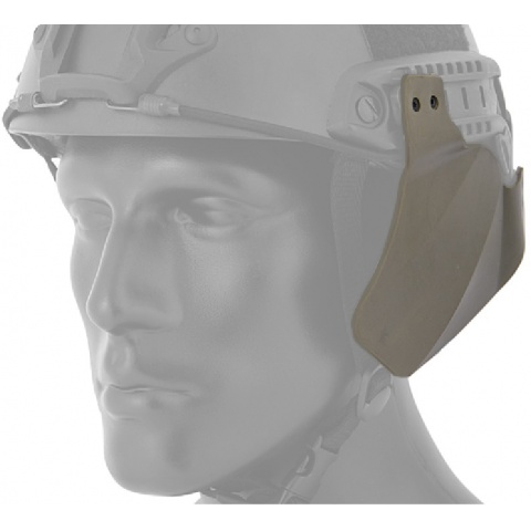 AMA Airsoft Helmet Rail Side Cover - FOLIAGE GREEN