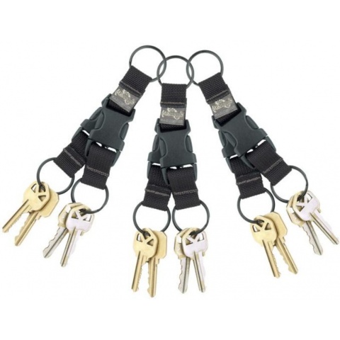 Maxpedition Tritium High Quality Nylon Key Ring - BLACK