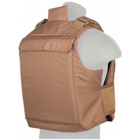 Lancer Tactical Airsoft Ballistic Tactical Vest (Khaki) 