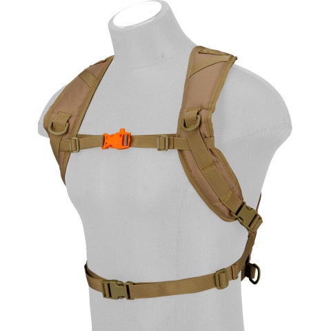 Lancer Tactical Airsoft Lightweight Hydration Pack - COYOTE BROWN