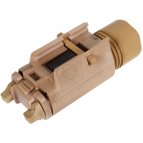 J-Rich 80 Lumen Xenon M3 RIS Gun-Mounted Flashlight - DESERT TAN