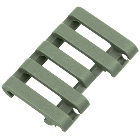 Element Rail Cover With Wire Loom 5-Slot - FOLIAGE GREEN