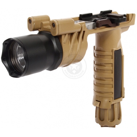 J-Rich  LED G900 160 Lumen Tactical Foregrip Flashlight w/ Nav Lights and Quick Release Mount