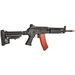 JG AK74 EBB Metal RIS AEG Rifle - BLACK/TAN
