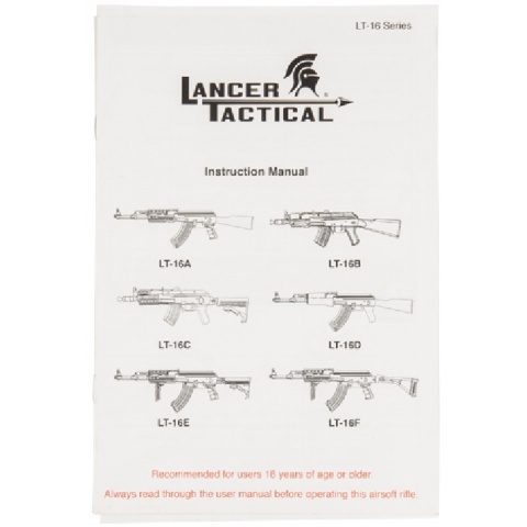 Lancer Tactical Folding Stock AK47 Airsoft AEG w/ Folding Stock - BLK - (Battery & Charger Included)