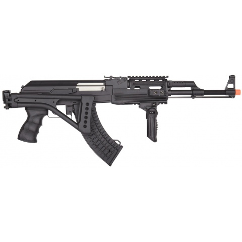Lancer Tactical Folding Stock AK47 Airsoft AEG w/ Folding Stock - BLK - (Battery & Charger Included)