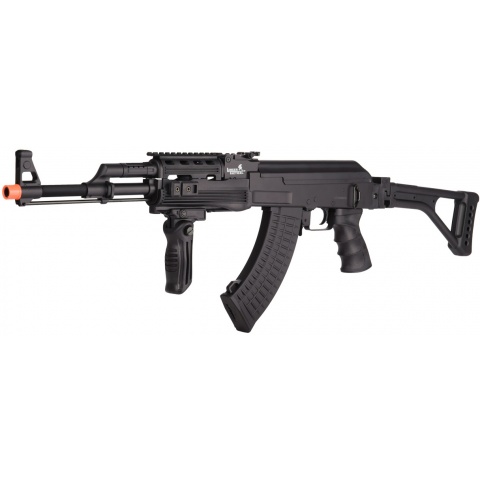 Lancer Tactical Folding Stock AK47 Airsoft AEG w/ Folding Stock - BLK - (Battery & Charger Included)